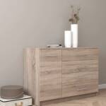Комод Дуб Сонома с ящиками и дверью